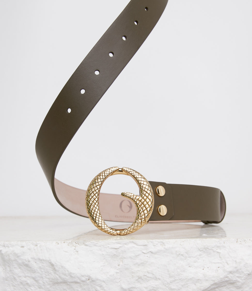 Classic Olive Green Belt Clinch – Belts